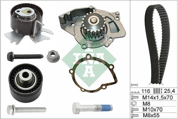 INA DEVİRDAİMLİ EKSATRİK GERGİ KİTİ P308-P407-P508-P3008-P5008-EXPERT-RCZ-JUMPY-C4-C5-C8-DS4-DS5- KUGA-MONDEO 2.0 TDCI-HDI TOYOTA PROACE 2.0 D 1613561780-9M5Q8B596AAK-0831.W1 OEM: 1613561780-9M5Q8B596AAK-0831.W1 - INA 530055831 kodlu oto yedek parça