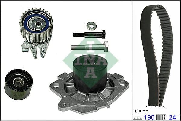 INA DEVİRDAİMLİ TRİGER SETİ 190x240 BRAVA 96-01 -BRAVO 96 DOBLO 01 MAREA 99-02 -IDEA 04 1.9JTD 71736726 OEM: 71736726 - INA 530062230 kodlu oto yedek parça
