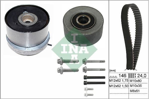 INA EKSANTRİK GERGİ KİTİ 146x240 ASTRA H-J-INSIGNIA-VECTRA C-CRUZE 1.6-1.8 Z16XEP-XER-A16LET-XER-B16XER OEM: 1606314-1606355-95516739-95516740 - INA 530072410 kodlu oto yedek parça