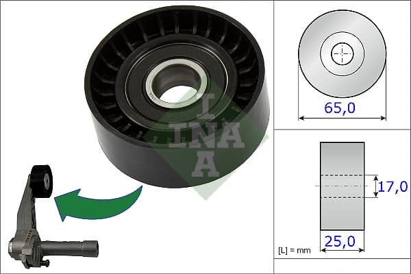 INA ALTERNATÖR GERGİ RULMANI TEK RULMAN GRANDLAND-P207-P208-P308-P508-RZC-P2008-P3008-P5008-PARTNER- B ERLINGO-C3-C4- C5-DS3-DS4-DS5 1.4-1.6 VTI-THP EP3-EP6 OEM: 1611425480-5751.E7-5751.G9 - INA 531086610 kodlu oto yedek parça