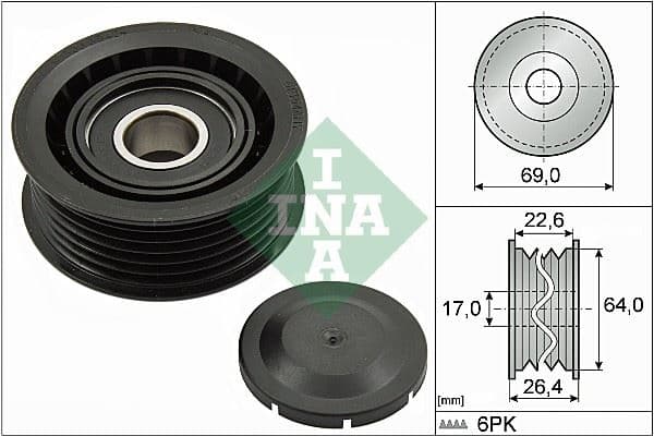 INA KAYIS GERGI RULMANI MERCEDES W202 W203 CL203 C209 C219 W210 W211 W163 W463 W220 W221 KANALLI OEM: A0002020919 - INA 532016010 kodlu oto yedek parça