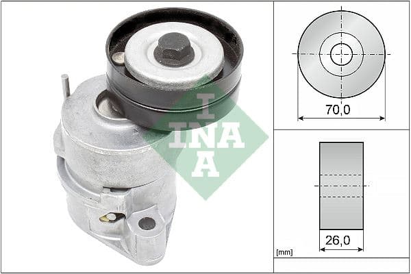 INA ALTERNATÖR GERGİ RULMANI KÜTÜKLÜ ASTRA F-COMBO-CORSA -VECTRA A 1.4-1.6-1.4SI-1.4I 16V 70x26x17 1340533-90411025 OEM: 1340533-90411025 - INA 534010230 kodlu oto yedek parça