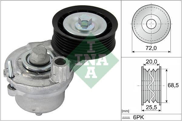 INA ALTERNATOR GERGI RULMANI KOMPLE KÜTÜKLÜ A2.2 DM CAPTIVA ANTARA OEM: 25192084-25182787-4820865-4802241 - INA 534070310 kodlu oto yedek parça