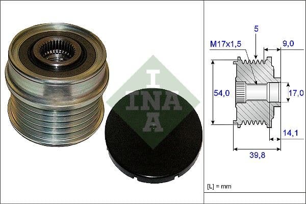 INA ALTERNATÖR KASNAĞI RULMANLI BRAVO-DOBLO-LINEA-PUNTO-500-500C-L-X-COMBO-GIULIETTA-MITO 1.4 77364616-MS1210411440 OEM: 77364616-MS1210411440 - INA 535017110 kodlu oto yedek parça