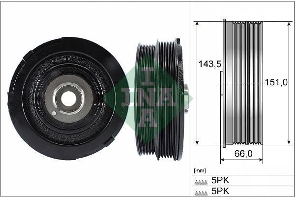 INA KRANK KASNAGI BMW M47 E46 E39 11232247565 OEM: 11232247565 - INA 544006910 kodlu oto yedek parça