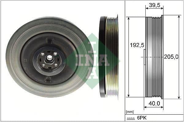 INA KRANK KASNAGI VOLVO S60 II T5 13>18 S90 II D4-T6 15>18 V60 I T6 15>18 V90 II D3-D4-D5 T6 16> XC60 I D4-D5-T6 15>19 XC90 II OEM: 32213095-31401195 - INA 544050310 kodlu oto yedek parça