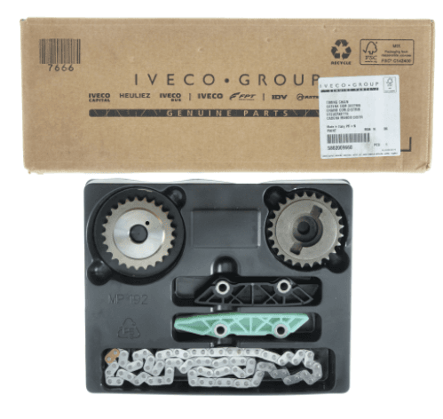 IVECO- EKSANTRİK ZİNCİR SETİ IVECO DAILY IV-V-VI 06>16 FIAT DUCATO 06> PSA BOXER-JUMPER 10> FUSO CANTER 12> F1C E5-E6-D 504294672 OEM: 504294672-5802009660 - IVECO 5802009660 kodlu oto yedek parça