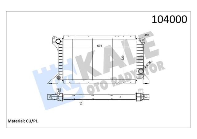 KALE MOTOR RADYATORU AC TRANSIT TURBO T12 T15 2.5D 97 01 MANUEL UZUN TIP 2 SIRA CU PL 94VB8005DB-97AB8005AA-99VB8005DB OEM: 94VB8005DB-97AB8005AA-99VB8005DB - KALE 0220252PA kodlu oto yedek parça
