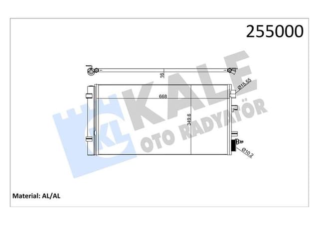 KALE KLİMA RADYATÖRÜ KONDENSER RENAULT FLUENCE 09 MEGANE III 09 SCENIC III 09 1.2TCe 1.5dCi 1.6 1.9dCi 2.0 921000294R-921003293R-921009956R OEM: 921000294R-921003293R-921009956R - KALE 050ABC060 kodlu oto yedek parça