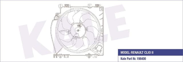 KALE FAN GRUBU DAVLUMBAZLI RENAULT CLIO III AC FAN GRUBU 7701068310 8200713384-77010683107701067978 OEM: 8200713384-77010683107701067978 - KALE 051857002 kodlu oto yedek parça