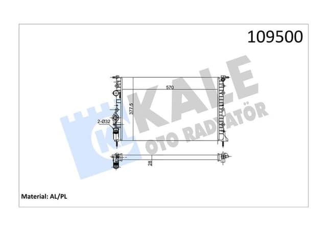 KALE RADYATÖR MGN 1.6i-2.0i 96-99 -2.0i 99 SCENIC I 1.9DTI-DCI 99-03 KLİMASIZ MEK 570x358x22 7702258283-7700838135-7700437266 OEM: 7702258283-7700838135-7700437266 - KALE 0519192AL kodlu oto yedek parça