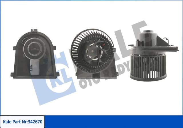 KALE KALORİFER MOTORU 12V BORA 98-05 -GOLF III-IV-POLO CLASSIC 95-02 -A3 96-03 -CORDOBA 1J1819021-1J1819021A-1J1819021B OEM: 1J1819021-1J1819021A-1J1819021B - KALE 342670 kodlu oto yedek parça