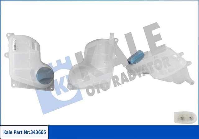 KALE GENLESME KAVANOZU KAPAKLI AUDI A4-A6 97-04 -PASSAT 00-05 -SUPERB RADYATÖR EK SU DEPOSU 8D0121403L-8D0121403F-8D0121403J OEM: 8D0121403L-8D0121403F-8D0121403J - KALE 343665 kodlu oto yedek parça