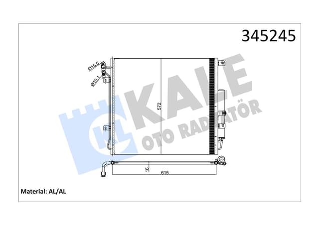 KALE KLIMA RADYATORU DISCOVERY 3 L319 04 09 RANGE ROVER SPORT I L320 06 10 JRB500030-LR018404 OEM: JRB500030-LR018404 - KALE 345245 kodlu oto yedek parça