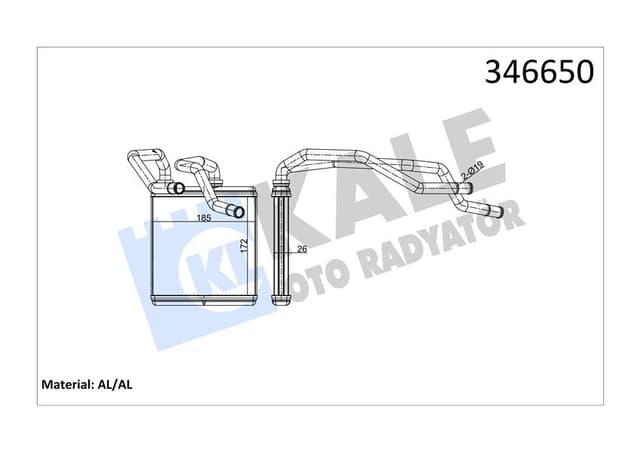 KALE KALORİFER RADYATÖRÜ NISSAN QASHQAI 1.6L HR16DE J10 06-13/ 2.0L MR20DE J10 JJ10 07-12/ 1.5L Dci K9K d izel J10DE 06-13 / X-TRAIL 2.0L M9R T31 dizel 07- / 2.0L MR20DE T31 07- - ALEMİNYUM 27140BR22A-27140BR20C-27140BR22C OEM: 27140BR22A-27140BR20C-27140BR22C - KALE 346650 kodlu oto yedek parça