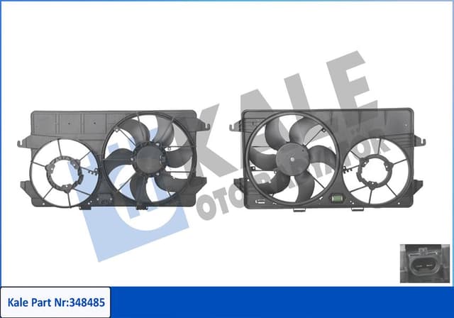 KALE FAN MOTORU CONNECT 1.8TDCI 02 07 KLIMALI KOMPLE 2T148C607BC-4T168C607KC OEM: 2T148C607BC-4T168C607KC - KALE 348485 kodlu oto yedek parça