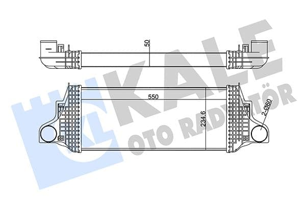 KALE TURBOSARJ RADYATORU MERCEDES X164 W164 W251 A1645001900 OEM: A1645001900 - KALE 350910 kodlu oto yedek parça