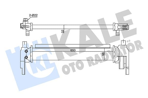 KALE TURBO RADYATÖRÜ INTERCOOLER GOLF VII-A3 12 LEON 12 OCTAVIA 12 5Q0121251EL OEM: 5Q0121251EL - KALE 350940 kodlu oto yedek parça
