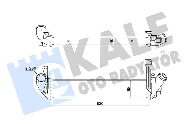 KALE İNTERCOOLER KANGOO-NISSAN KUBISTAR 1.5DCI 98 8200221885-8200137653-8200732390 OEM: 8200221885-8200137653-8200732390 - KALE 352270 kodlu oto yedek parça