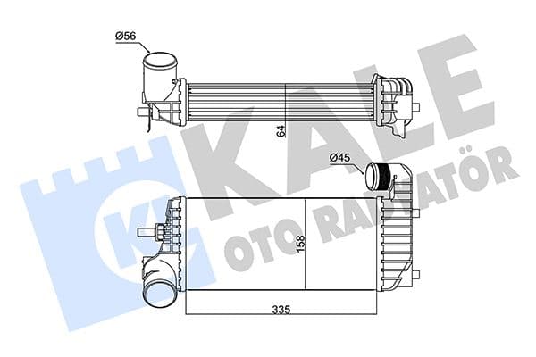 KALE TURBO RADTYATORU C MAX II FOCUS III TRANSIT CONNECT TOURNEO CONNECT 1.5TDCI 11 336X157X62 BV619L440CJ-BV619L440CD-1803543 OEM: BV619L440CJ-BV619L440CD-1803543 - KALE 352330 kodlu oto yedek parça