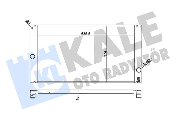 KALE RADYATÖR VOLVO C30-C70 II-S40 II-V50 AL-PL-BRZ 650X376X24 8602834-8603528-8603634 OEM: 8602834-8603528-8603634 - KALE 352800 kodlu oto yedek parça