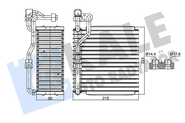 KALE EVAPORATÖR AL/PL/BRZ PALIO-ALBEA-STRADA 7078697-7079654 OEM: 7078697-7079654 - KALE 352990 kodlu oto yedek parça