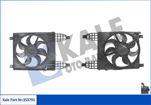 KALE RADYATÖR FAN MOT DAV 1.4 DOHC 2010 AVEO 94567001-95950465-96808149 OEM: 94567001-95950465-96808149 - KALE 353795 kodlu oto yedek parça