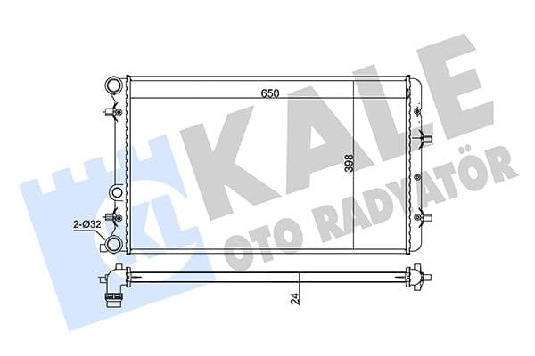 KALE SU RADYATÖRÜ VW POLO 02 SEAT CORDOBA-IBIZA III 02 SKODA FABIA 99 1.2 1.4 1.6 16V 1.4 1.9TDI MT AC NAC BRAZING 630x398x22 6Q0121253Q-6QE121253A 6Q0121253M-6Q0121253L-6Q0121253R OEM: 6Q0121253M-6Q0121253L-6Q0121253R - KALE 353800 kodlu oto yedek parça