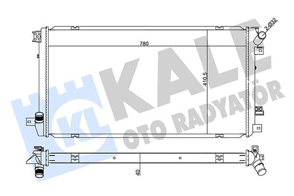 KALE RADYATÖR RENAULT / GM MASTER FAZ II 7701066109-2140000Q0B-93190131 OEM: 7701066109-2140000Q0B-93190131 - KALE 355575 kodlu oto yedek parça