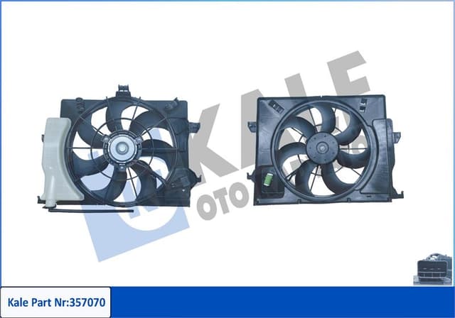 KALE FAN GRUBU HYUNDAI ACCENT IV 1.4 1.6 10 -KIA RIO III 1.4CVVT 11 12V DAVLUMBAZLI 253801W150-253801W151-253801W152 253801R050-253804L050-253804LO50 OEM: 253801R050-253804L050-253804LO50 - KALE 357070 kodlu oto yedek parça