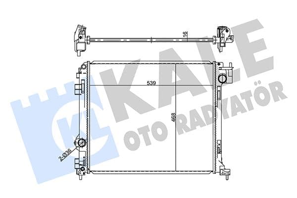KALE RADYATÖR NISSAN QASHQAI II J11 1.5 DCI 2013-KADRAJ 1.6 DCI 2015 AL/BRZ 214104EA0A-214104EA1A-214107399R OEM: 214104EA0A-214104EA1A-214107399R - KALE 357250 kodlu oto yedek parça