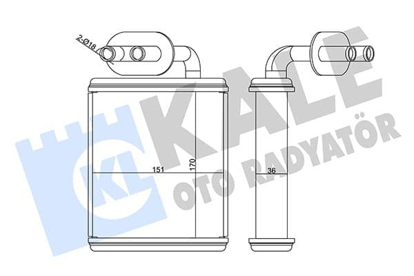 KALE KALORİFER RADYATÖRÜ ISUZU NPR66 4.3L 4HF-1 ŞAMPİYON 97-06 BORULU - ALEMİNYUM 8971016370 OEM: 8971016370 - KALE 358660 kodlu oto yedek parça