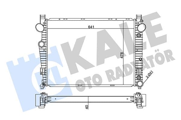 KALE MOTOR SU RADYATORU MERCEDES S-CLASS W220 98 05 A2205000103 OEM: A2205000103 - KALE 360700 kodlu oto yedek parça
