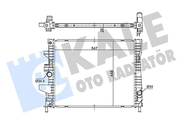 KALE SU RADYATÖRÜ FORD FOCUS III 1.0ECOBOOST12 MT BRAZING 547x448x26 F1F18005VE 1903023-1922567-F1F18005VD OEM: 1903023-1922567-F1F18005VD - KALE 362675 kodlu oto yedek parça