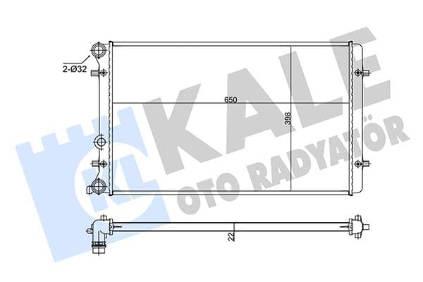 KALE SU RADYATÖRÜ AUDI A3-TT-SEAT LEON-TOLEDO II-SKODA OCTAVIA I-VW BORA-GOLF IV 1.6 1.8T 1.9TDI 98 MT AC NAC BRAZING 650x398x22 1J0121253J-1J0121253N-1J0121253Q-1J0121253AT-1J0121253R 1J0121253P-1J0121253AD-1J0121253H OEM: 1J0121253P-1J0121253AD-1J0121253H - KALE 366400 kodlu oto yedek parça