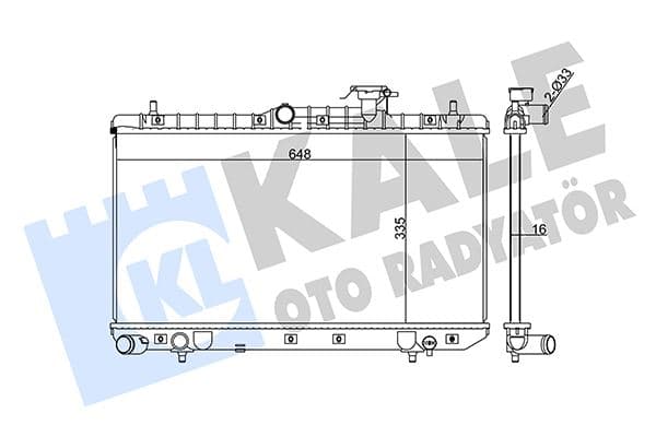 KALE RADYATÖR ACCENT-ACCENT II AL/PL/BRZ 335x648x16 2531025300 OEM: 2531025300 - KALE 369000 kodlu oto yedek parça