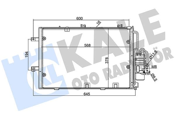 KALE KLİMA KONDENSERİ COMBO-CORSA C-TIGRA AL/AL 588x381x16 93175776-13114011-1850000 OEM: 93175776-13114011-1850000 - KALE 382000 kodlu oto yedek parça