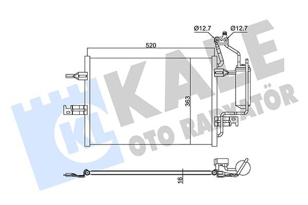 KALE KLİMA RADYATÖRÜ OPEL MERIVA A MPV 1.6 1.4 16V 1.7 DTI 1.8 03-10 KURUTUCU İLE BRAZING AL-AL 520x363x16 1850086-13128931-52496880 OEM: 1850086-13128931-52496880 - KALE 382495 kodlu oto yedek parça