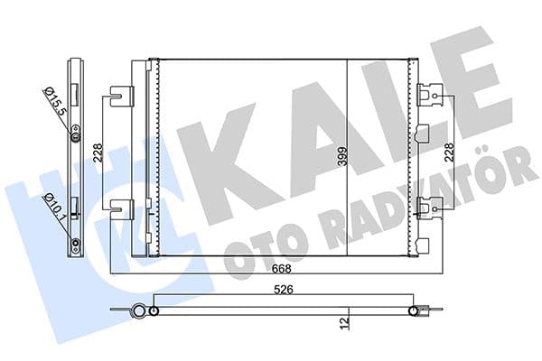 KALE KLİMA KONDENSERİ DUSTER 10 SANDERO 08 LOGAN 10 1.2 16V-1.4-1.6-1.5DCI 513x396x12 921007794R-8200741257 OEM: 921007794R-8200741257 - KALE 389300 kodlu oto yedek parça