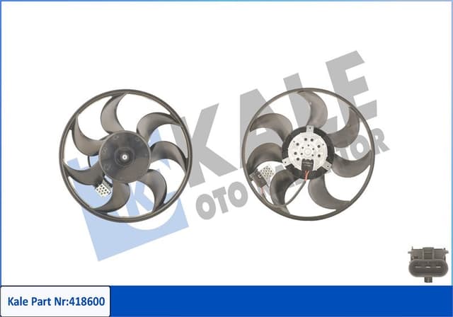 KALE FAN MOTORU PERVANELİ OPEL ASTRA H 04 ZAFIRA 05 250W-390mm 1341386-13205947 OEM: 1341386-13205947 - KALE 418600 kodlu oto yedek parça