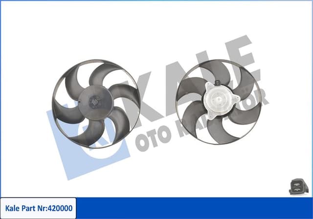 KALE FAN MOTORU PERVANE CITROEN XANTIA-XSARA PEUGEOT P306 220W-320mm 1253.J4-1253.74-1253.33-1253.66 OEM: 1253.J4-1253.74-1253.33-1253.66 - KALE 420000 kodlu oto yedek parça