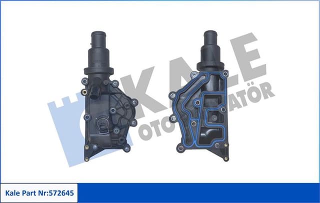 KALE KOMPLE TERMOSTAT-PLASTİK GÖVDELİ 89 C RENAULT CLIO-FLUENCE-GRAND SCENIC-LAGUNA-MEGANE-SCENIC 8200700092 OEM: 8200700092 - KALE 572645 kodlu oto yedek parça