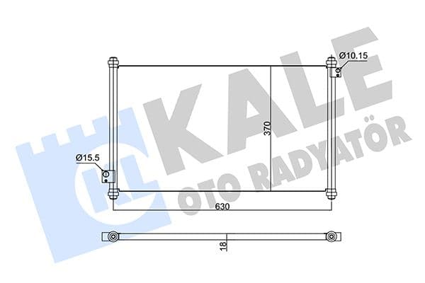 KALE-RADYATOR KONDENSER AL/PL/BRZ ACCORD VI OEM: 80100S84A00 - KALE 350595 kodlu oto yedek parça