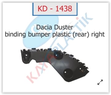 KAYA ARKA TAMPON SAĞ ARKA SPORTU DUSTER 4X2 622200010R OEM: 622200010R - KAYA KD1438 kodlu oto yedek parça