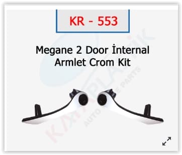 KAYA ÖN KAPI İÇ ÇEKME KOLU MGN II KROM 06 7701476922 OEM: 7701476922 - KAYA KR553 kodlu oto yedek parça