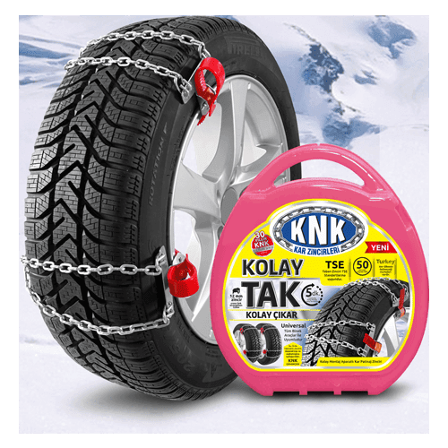 KNK PATİNAJ ZİNCİRİ TAKMATİK KOLAY TAK-ÇIKAR BİNEK ARAÇLARIN TAMAMINA UYGUN  - KNK1 500 kodlu oto yedek parça