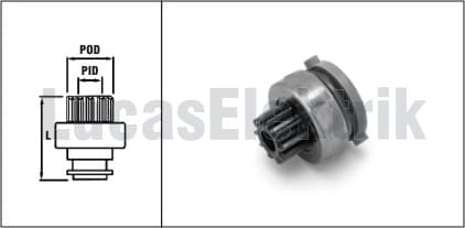 LUCAS MARS DISLISI MOTOCRAFT TIP 10 DIS FORD FOCUS 15824 / 1006209824 53R211350A-98AB11000BB-98AB11000BC OEM: 53R211350A-98AB11000BB-98AB11000BC - LUCAS SDR9001 kodlu oto yedek parça