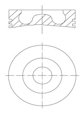 MAHLE PISTON 81.51MM 0.50 CADDY III GOLF V JETTA PASSAT 2.0 TDI 16V 03- AZV BKP BKD BVF BMN BMM 028PI00002102 03G107065J-03G107065E-03G107065 OEM: 03G107065J-03G107065E-03G107065 - MAHLE 0280202 kodlu oto yedek parça