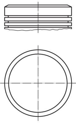 MAHLE MOTOR PİSTON SEGMAN STD 75mm P106-P206-P306-PARTNER-BERLINGO 1.4 8V TU3JP-Euro4 BOY:50mm TEPE OEM: 9637939280 - MAHLE 0400200 kodlu oto yedek parça