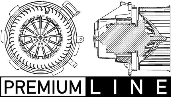 MAHLE KALORIFER MOTORU MERCEDES SPRINTER B906 . VW CRAFTER 30-35-50 KLIMASIZ A0008356007-2E0819987 OEM: A0008356007-2E0819987 - MAHLE AB88000P kodlu oto yedek parça